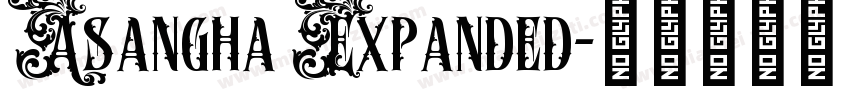 Asangha Expanded字体转换